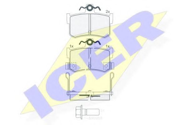 Тормозные колодки ICER 180995-701