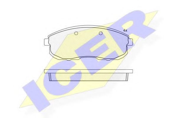 Тормозные колодки ICER 181100
