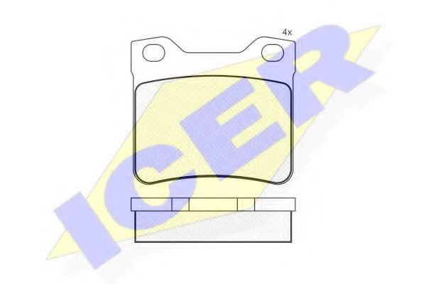 Тормозные колодки ICER 181109