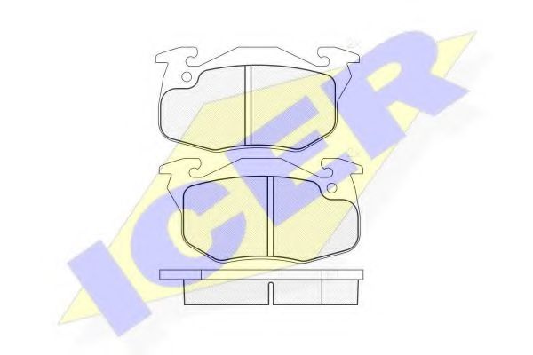 Тормозные колодки ICER 181120