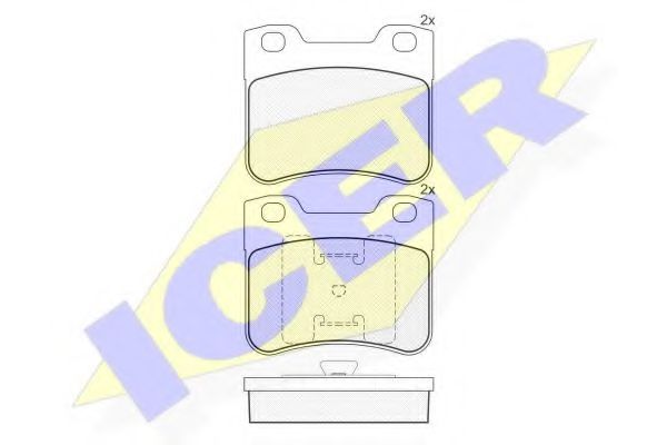 Тормозные колодки ICER 181150