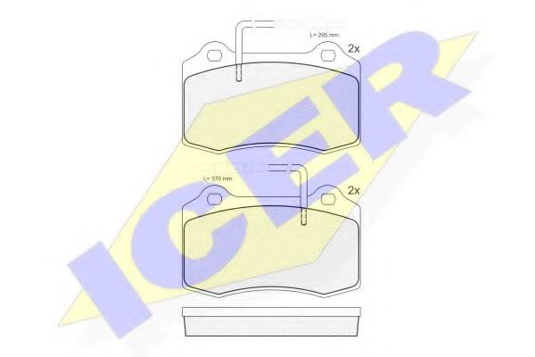 Тормозные колодки ICER 181211