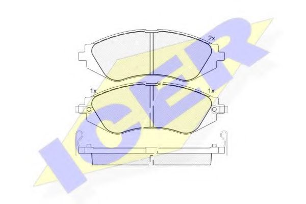 Тормозные колодки ICER 181263
