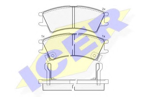 Тормозные колодки ICER 181268