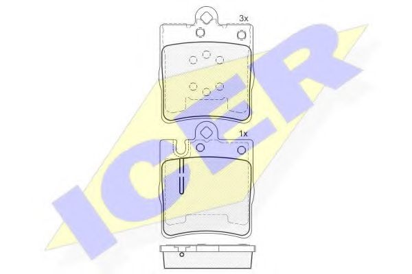 Тормозные колодки ICER 181312
