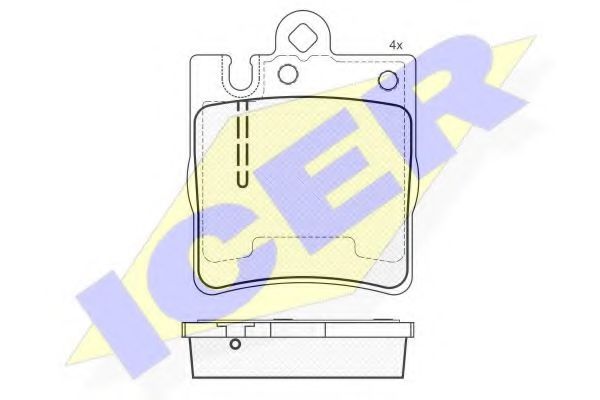 Тормозные колодки ICER 181312-202