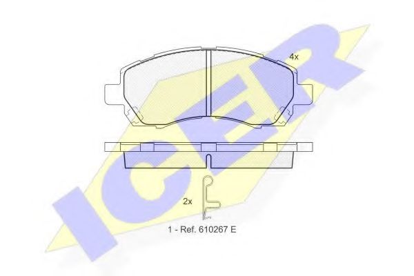 Тормозные колодки ICER 181318