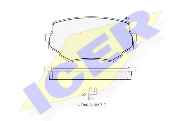 Тормозные колодки ICER 181319