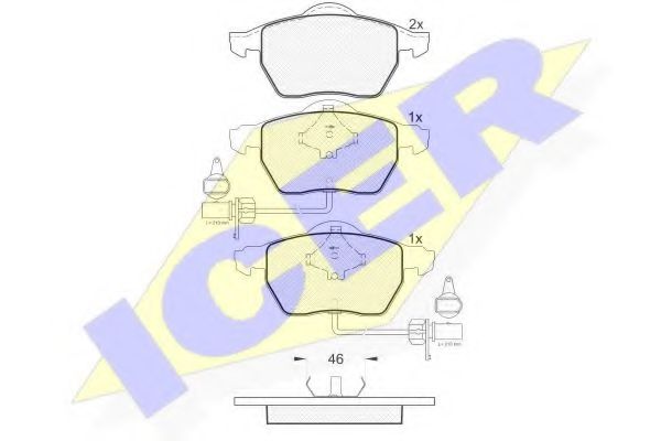 Тормозные колодки ICER 181331