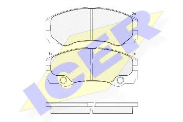 Тормозные колодки ICER 181354
