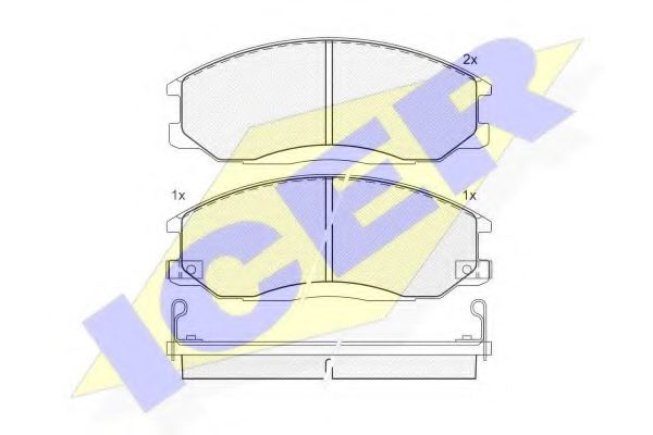 Тормозные колодки ICER 181372