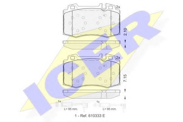 Тормозные колодки ICER 181389-203
