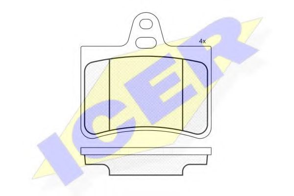 Тормозные колодки ICER 181407