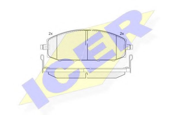 Тормозные колодки ICER 181448
