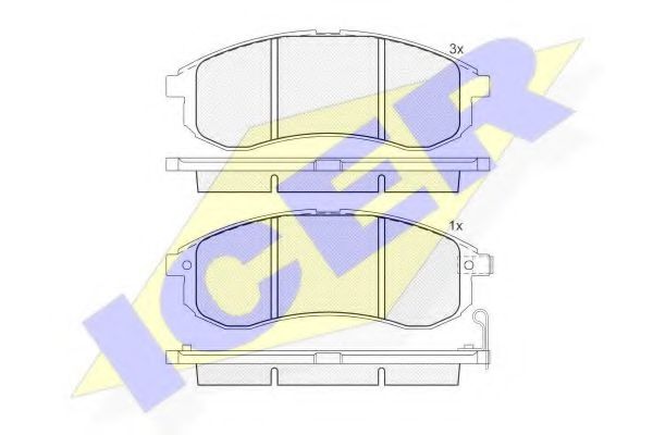 Тормозные колодки ICER 181507