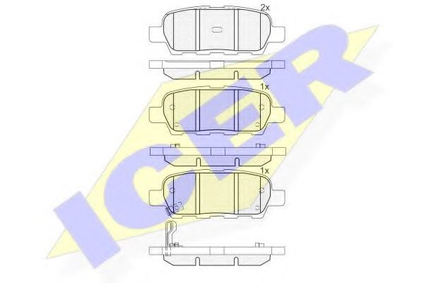 Тормозные колодки ICER 181509