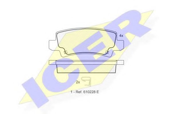 Тормозные колодки ICER 181514