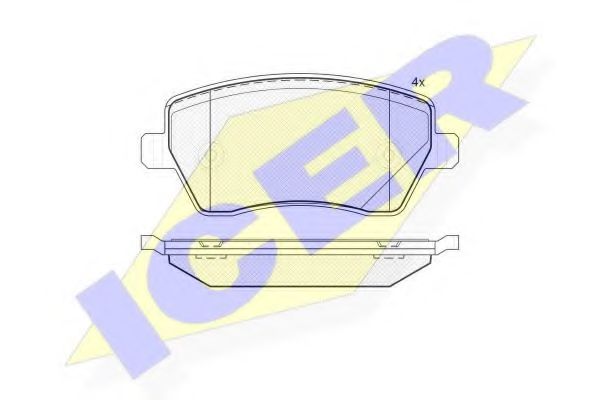 Тормозные колодки ICER 181534