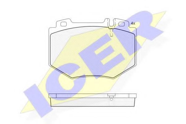 Тормозные колодки ICER 181538