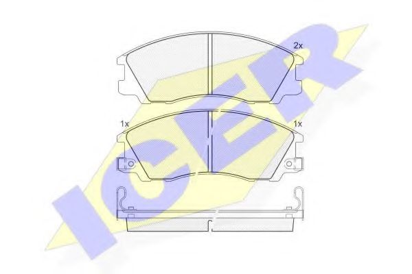 Тормозные колодки ICER 181539