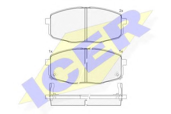 Тормозные колодки ICER 181540