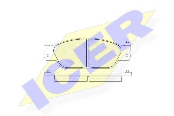 Тормозные колодки ICER 181545