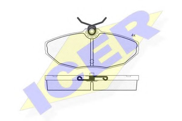 Тормозные колодки ICER 181546