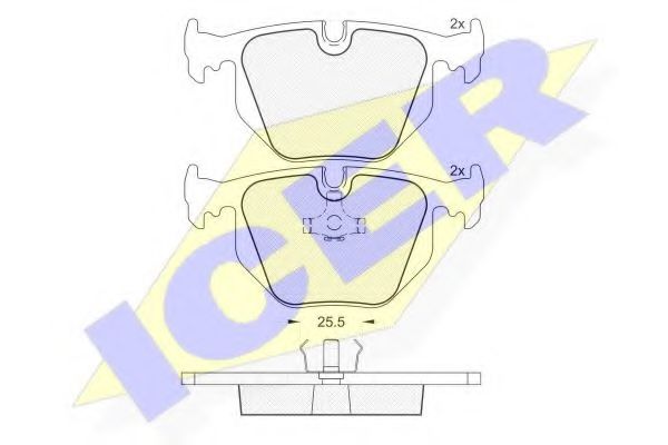 Тормозные колодки ICER 181548