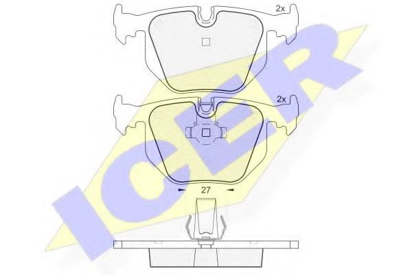 Тормозные колодки ICER 181549
