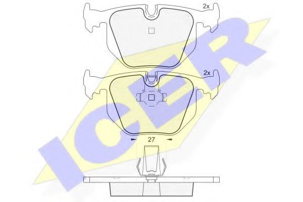 Тормозные колодки ICER 181552