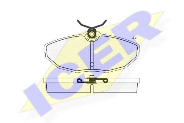 Тормозные колодки ICER 181562