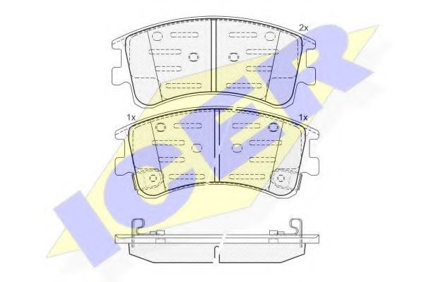 Тормозные колодки ICER 181578