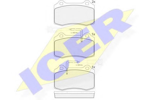 Тормозные колодки ICER 181598