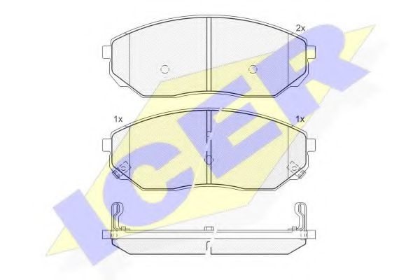 Тормозные колодки ICER 181606