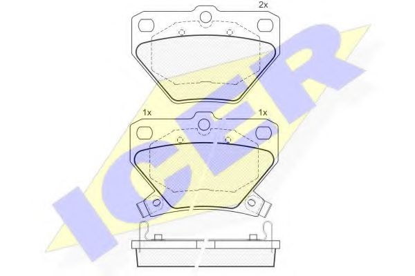 Тормозные колодки ICER 181607
