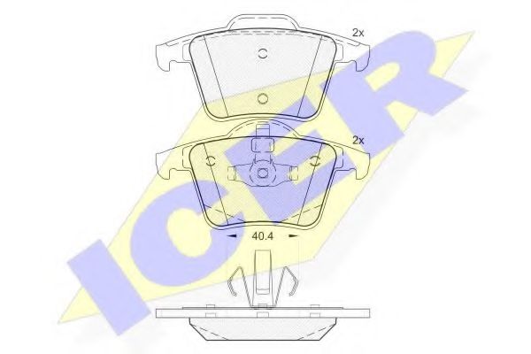 Тормозные колодки ICER 181612