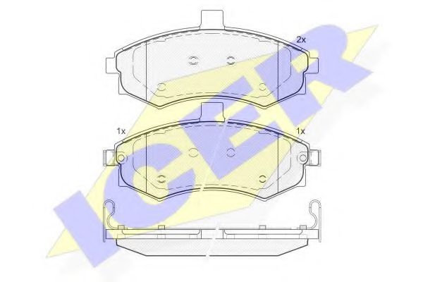 Тормозные колодки ICER 181643