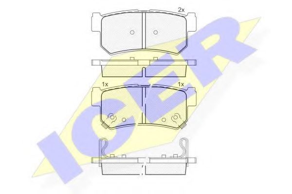 Тормозные колодки ICER 181646