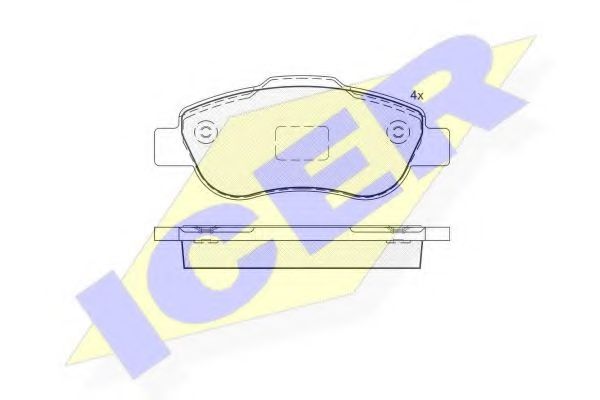 Тормозные колодки ICER 181659
