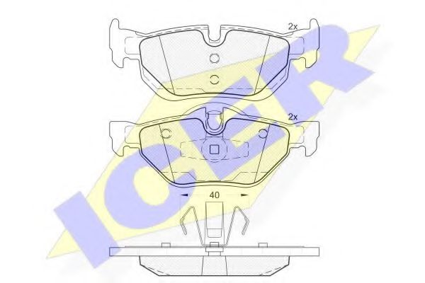 Тормозные колодки ICER 181663