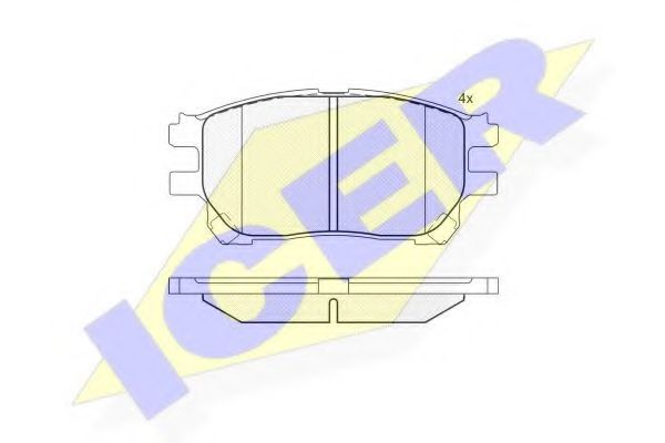 Тормозные колодки ICER 181671