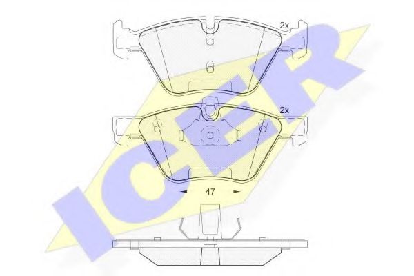 Тормозные колодки ICER 181683-203