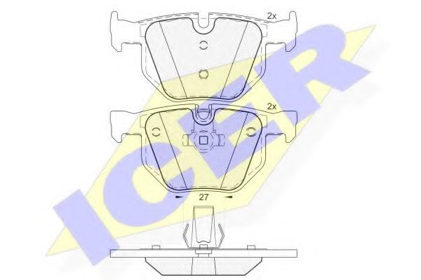 Тормозные колодки ICER 181684
