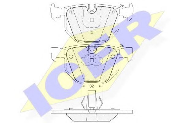 Тормозные колодки ICER 181685