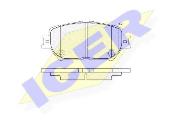 Тормозные колодки ICER 181689