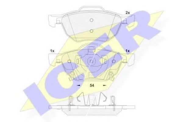 Тормозные колодки ICER 181695
