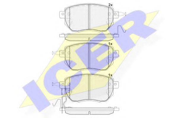 Тормозные колодки ICER 181696