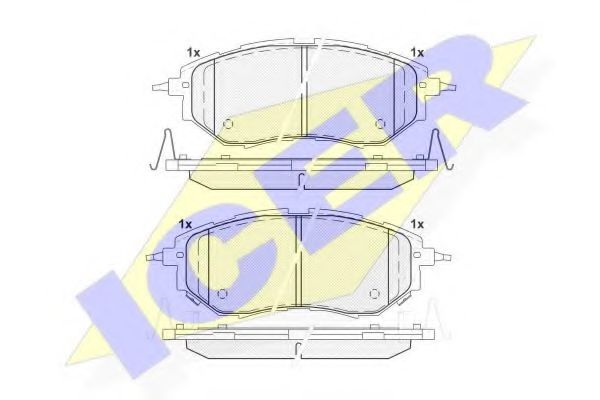 Тормозные колодки ICER 181697