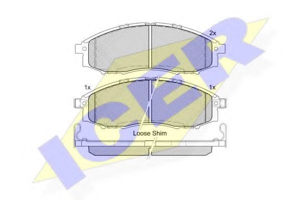 Тормозные колодки ICER 181703
