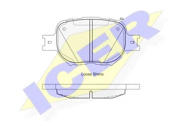 Тормозные колодки ICER 181704
